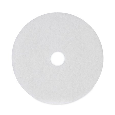 PREMIERE PADS Floor Pads, Polish, 19", White, PK5 PAD 4019 WHI